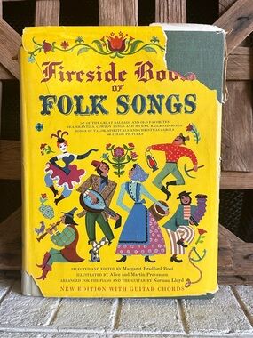Fireside Book of Folk Songs by Norman Lloyd (1947 Hardcover DJ)